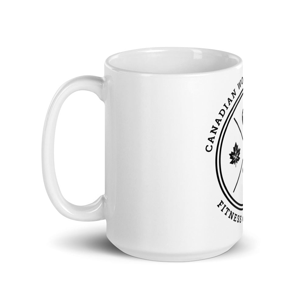 White glossy mug